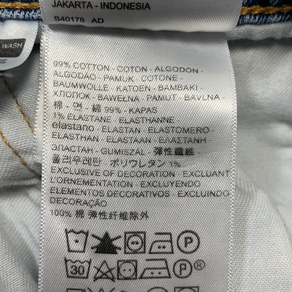 Levi's 505 Mens Straight Fit Blue Jeans Size 38x30 - Picture 9 of 11